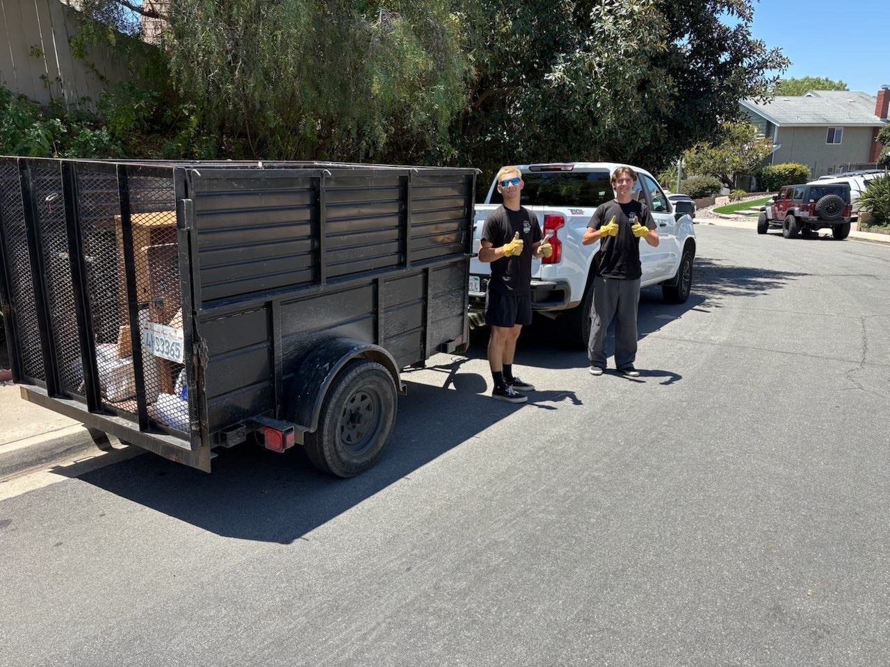 West Edge Junk Removal crew on the job in San Diego